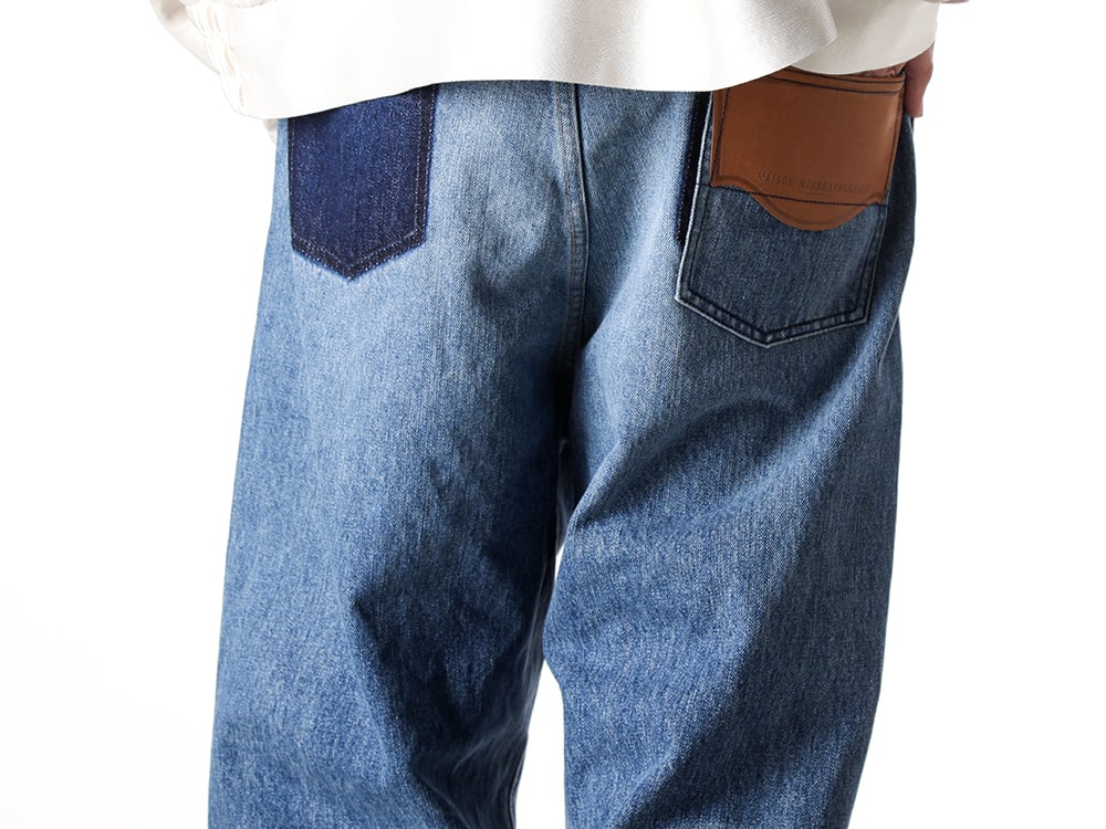 Maison MIHARA YASUHIRO 2025SS - Easy Waist Jeans with a Unique Back Pocket Design - J14PT122 indigo(WAIST EASY JEANS Indigo) - 3-006