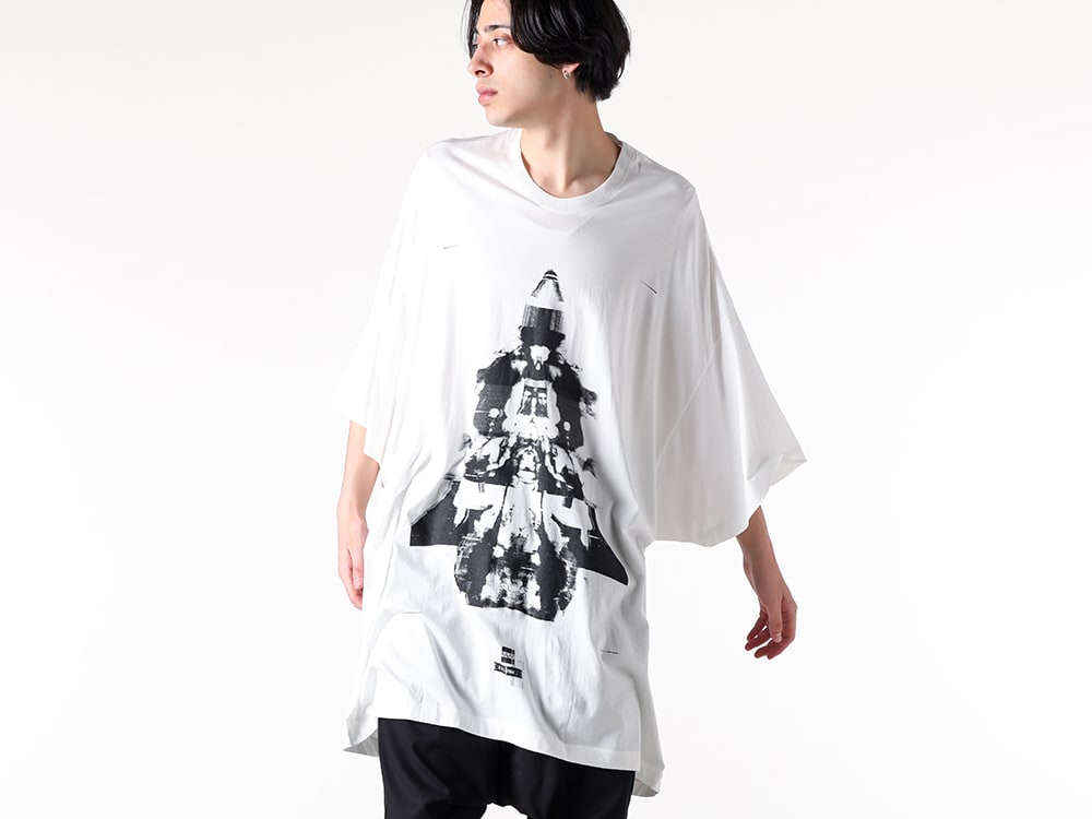 JULIUS 2025SS - Delivery from JULIUS 25SS collection has started! Now available both in-store and online! - 897CPM1 White(Cotton Modal Jersey Printed Oversize T-shirt White) - 1-011