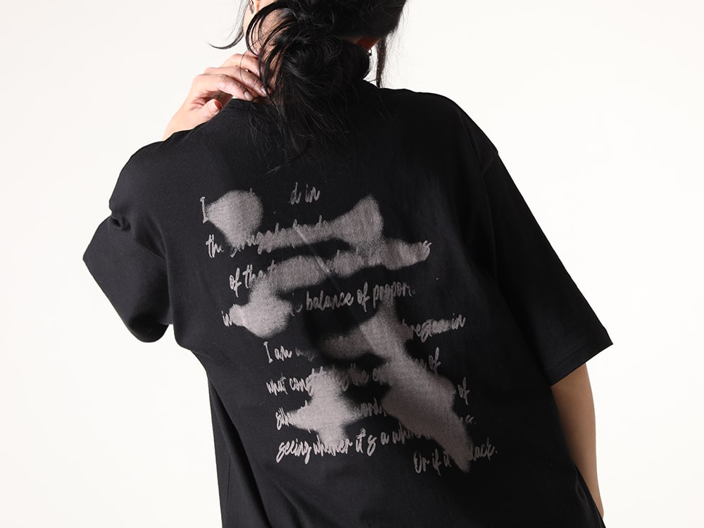 Yohji Yamamoto 2025SS - A Top with Soft Fabric and Design Paired with a Structured Backpack - FP-T98-093(PT BIG Short Sleeve T-Shirt) - 2-006