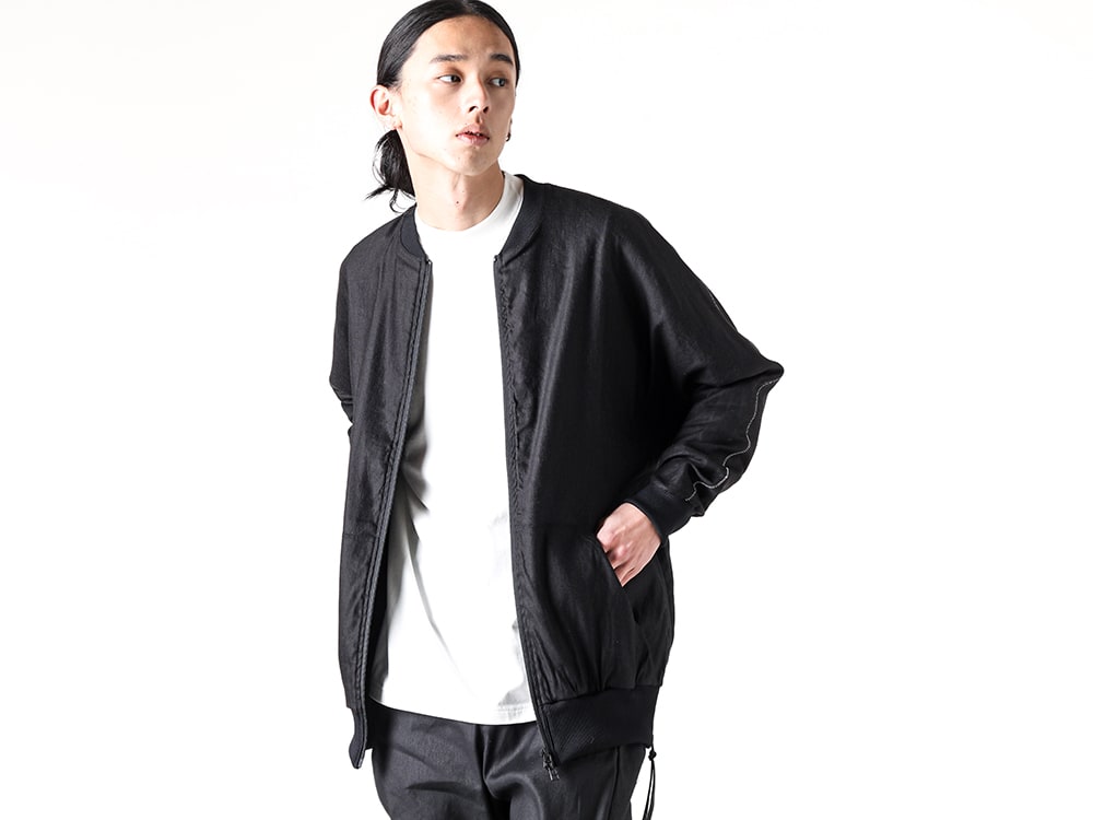 RIPVANWINKLE 2025SS - Dolman Zip Jersey Made from Lightweight Woven Fabric - S50AM0637(Sports Jacket) - 2-003