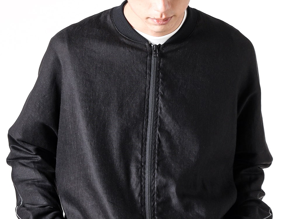 RIPVANWINKLE 2025SS - Dolman Zip Jersey Made from Lightweight Woven Fabric - S50AM0637(Sports Jacket) S30GC0701 Black(T-Shirt Black) SM1UY0045(Bracelet) - 2-004