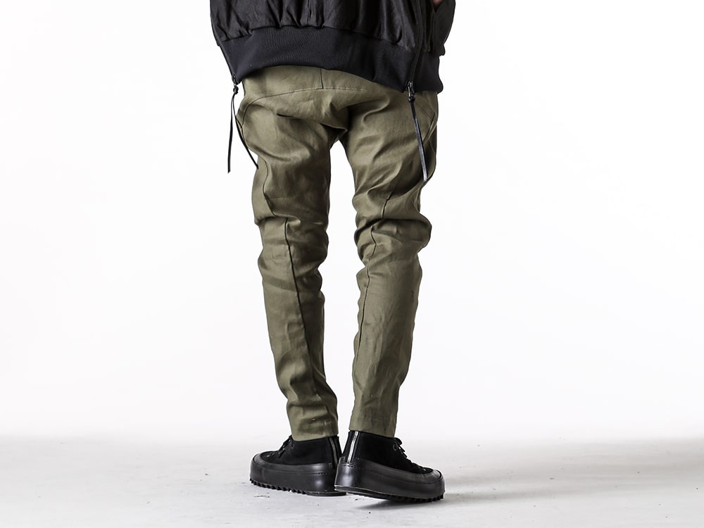 RIPVANWINKLE / the viridi-anne 2025SS - Solid Pants with a Distinctive Side Seam Line - RW-703 Khaki(Solid Pants Khaki) VI-3818-09(Sneakers) - 3-006
