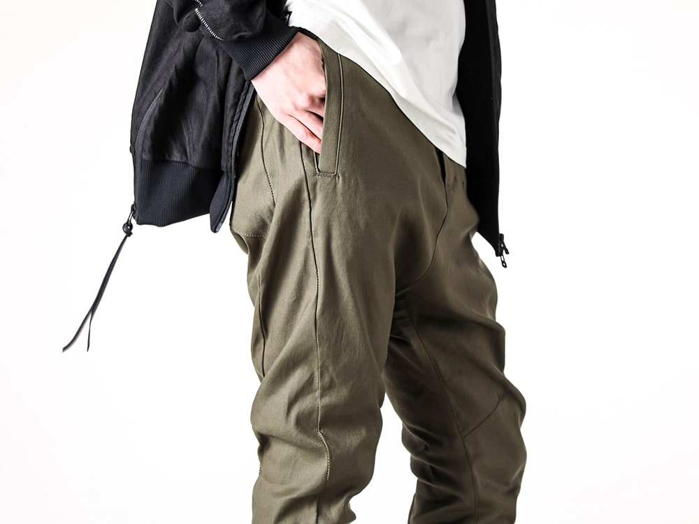 RIPVANWINKLE 2025SS - Solid Pants with a Distinctive Side Seam Line - RW-703 Khaki(Solid Pants Khaki) - 3-008