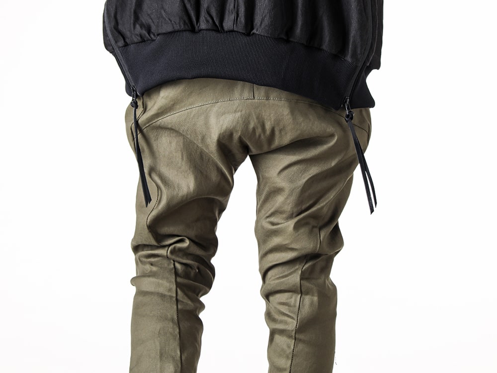 RIPVANWINKLE 2025SS - Solid Pants with a Distinctive Side Seam Line - RW-703 Khaki(Solid Pants Khaki) - 3-009
