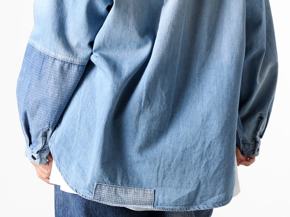 FDMTL 2025SS - Vivid Hues and Washed Finish Denim Shirt - FA25/SH11WU(WOMENS FIT DENIM SHIRT 3YR WASH) - 2-008