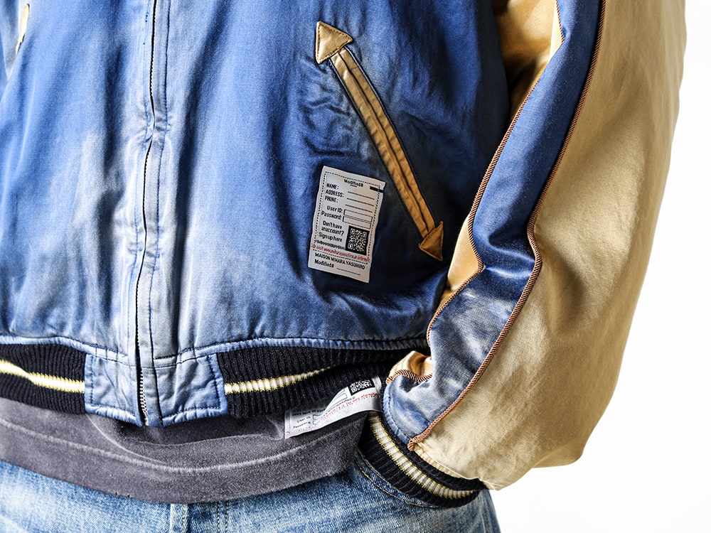 mihara yasuhiro 2025SS - The Brand's Signature Souvenir Jacket Incorporating Its Roots - J14BL141 Navy(SOUVENIR JACKET Navy) - 2-011