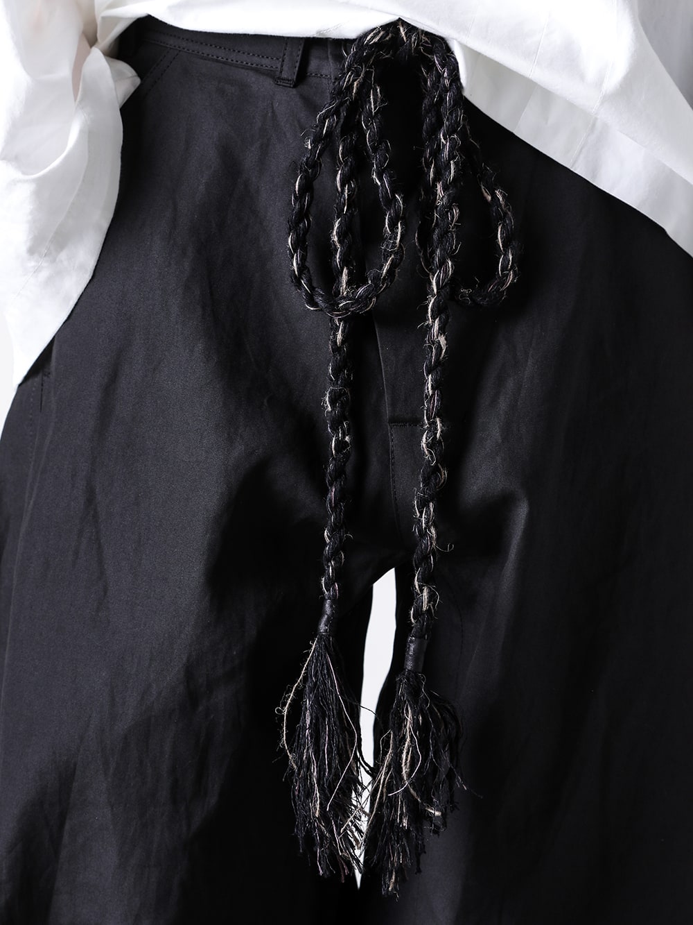 JAN-JAN VAN ESSCHE 2025SS - Six-Pocket Pants Inspired by Workwear - BELT 3(Twisted Belt Dark) - 3-006