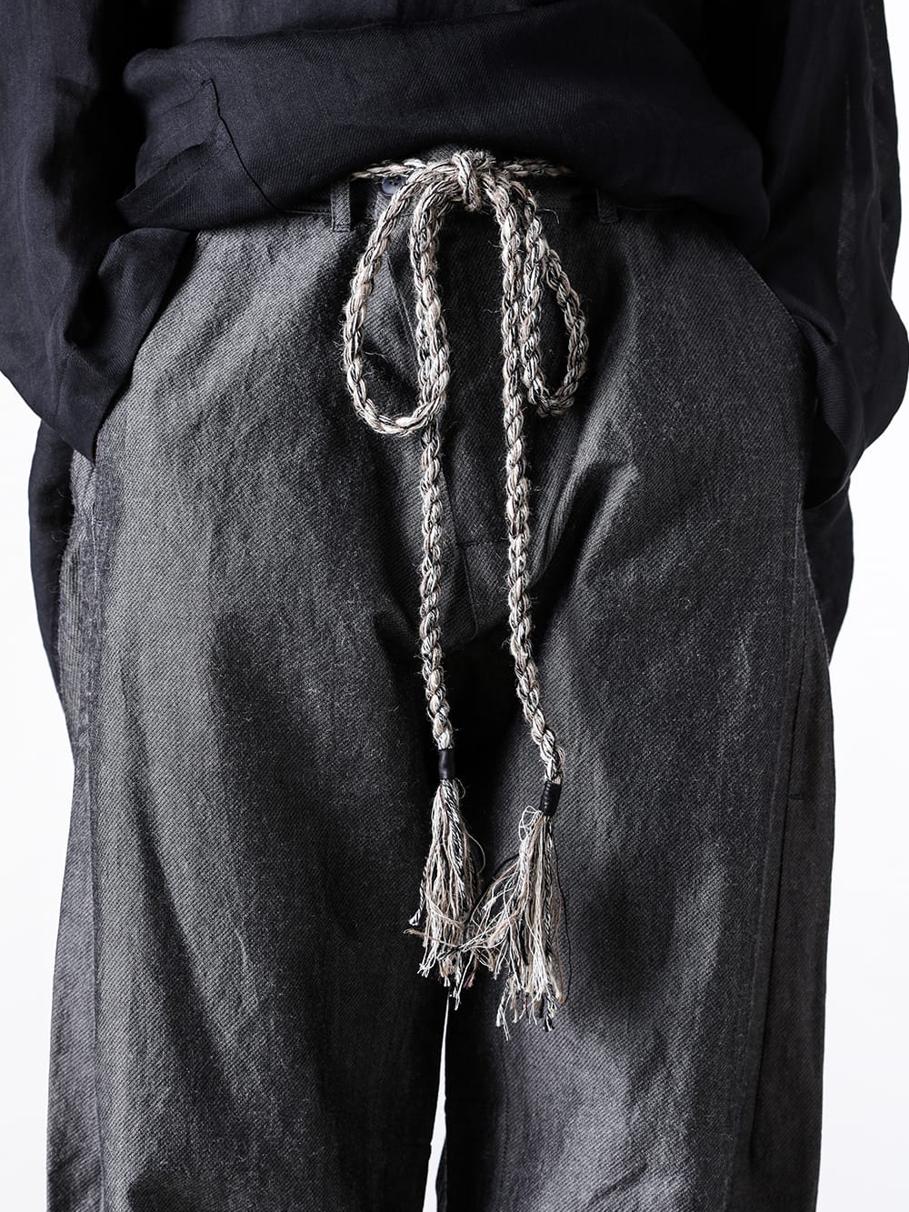 JAN-JANVANESSCHE - 2025SS - Accessories  - Twisted Belt -Light （Light） - BELT 3-Mixed Yarns 3-006