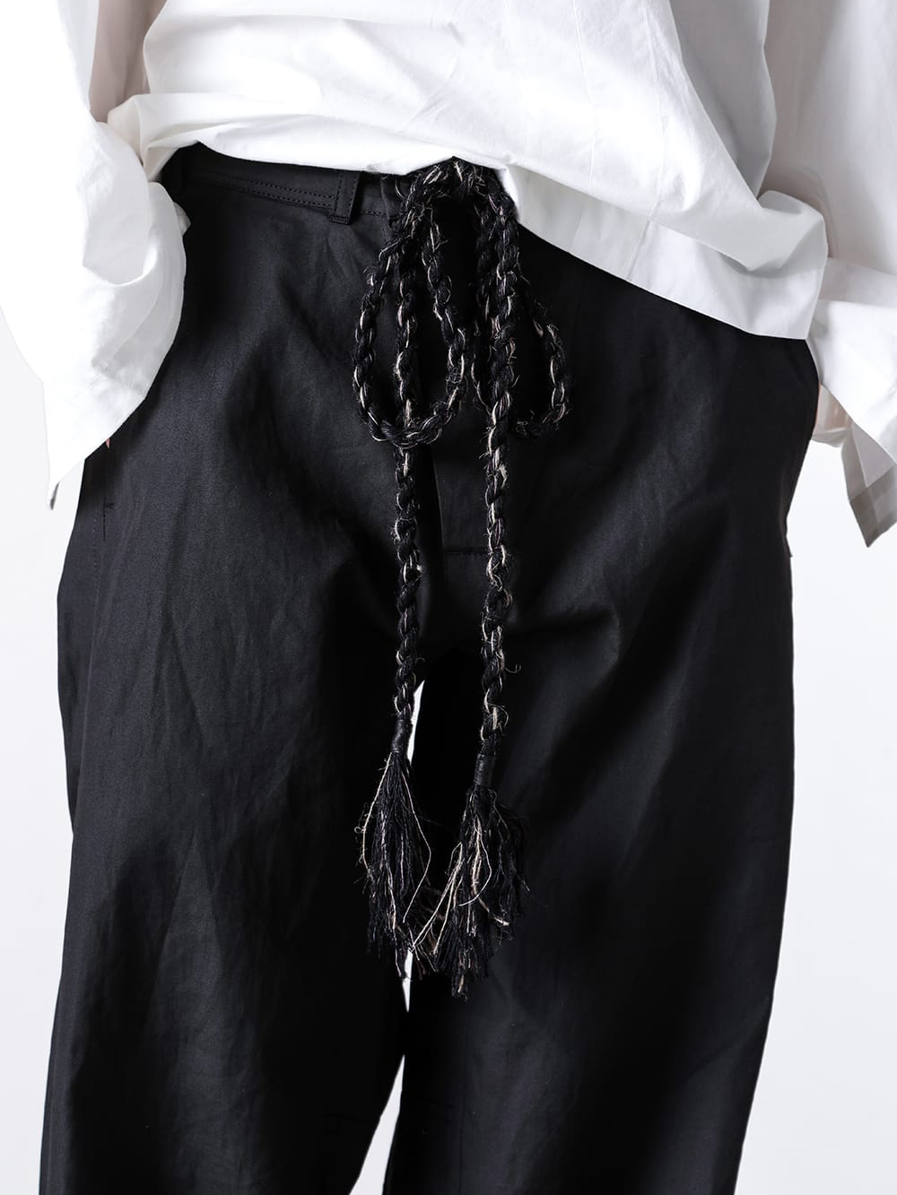 JAN-JANVANESSCHE - 2025SS - Accessories  - Twisted Belt -Light （Dark） - BELT 3-Mixed Yarns 3-008