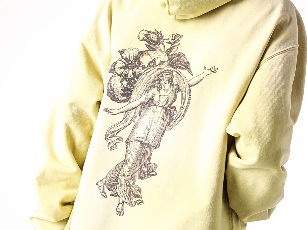 KAMIYA - 2025SS  - G14HD077 - “ADVERTISING ART” Distressed Sweat Hoodie 1-006