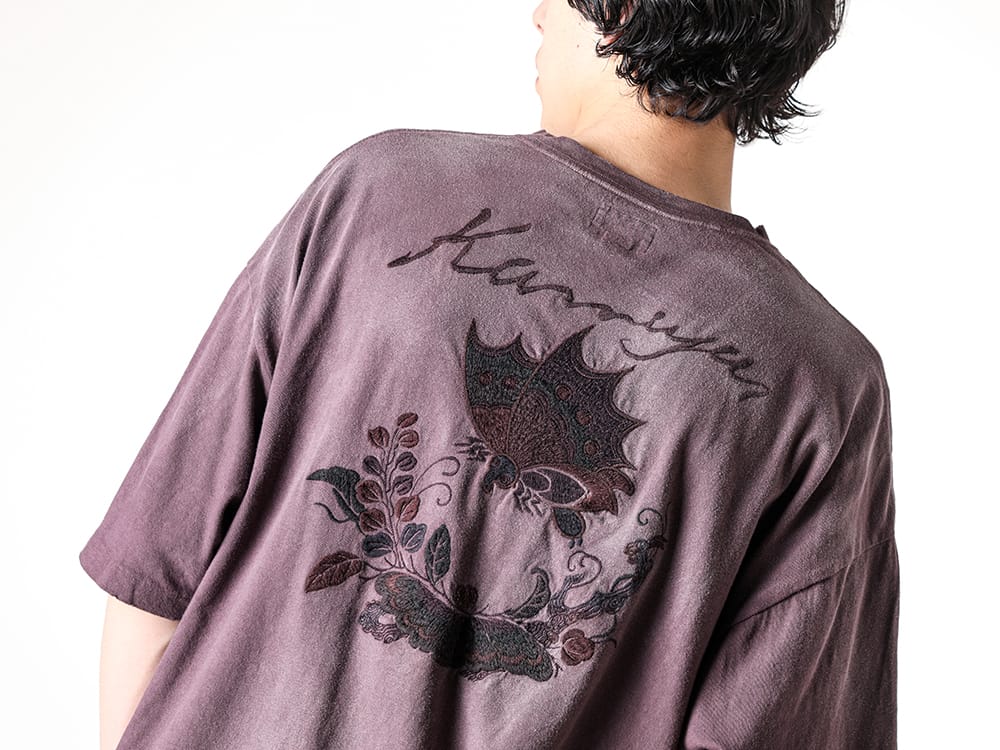 KAMIYA - 2025SS  - G14TS089 - “AGEHA” Embroidery Distressed Tee 2-003