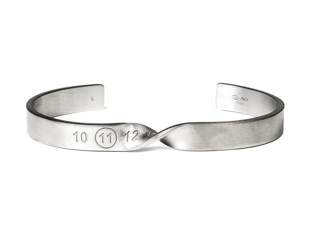 Men's 7 Inch Stainless Steel Round Bangle Bracelet – High Polish Silver Unisex Screw Clasp