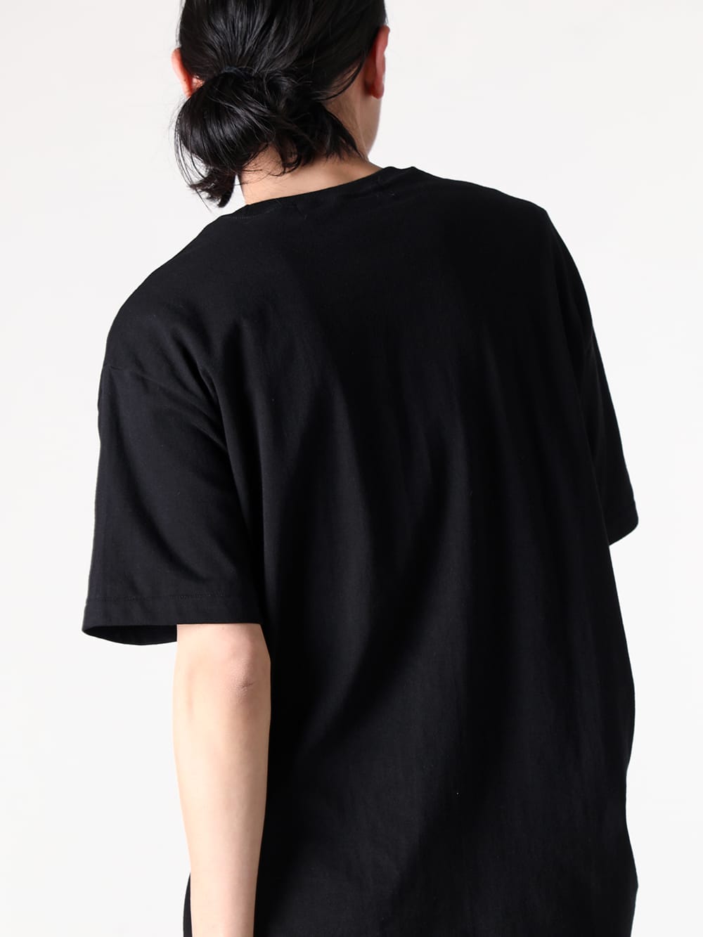 Ground Y - 2025SS - Print Crow T-Shirt  (Black) - Short-sleeved T-shirt produced in comfortable cotton - GP-T66-070 black - Print Crow T-Shirt 1-0032