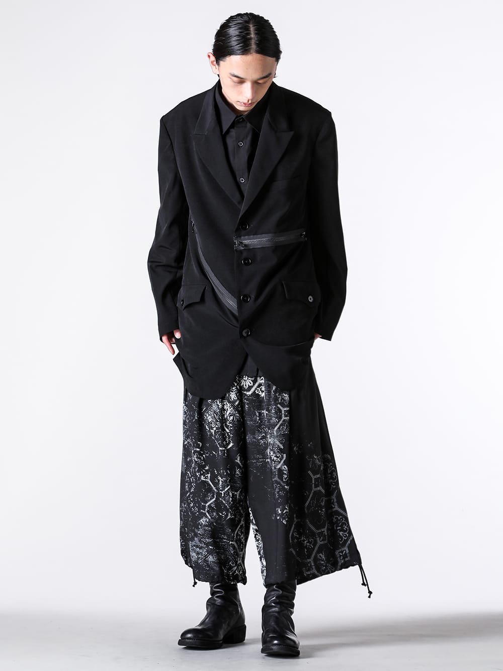 Ground Y - 2025SS -  Balloon Pants (White) - A balloon trouser with a full-weight feel, which can be enjoyed with a silhouette that moves with the wind - GP-P03-201 white - Balloon Pants 1-0033