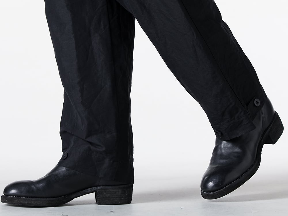 KLASICA - 25SS - Structured Silhouette and Aging Beauty: Premium Fabric Paired with Back-Zip Boots - 788ZX - Back Zip Boots Double Sole Wide Model 3-005