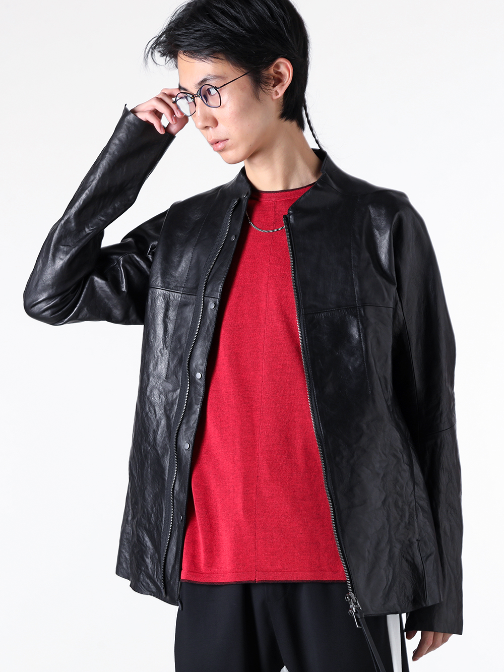 レザーシャツ glamb シャツ Synth Leather SH / シンセレザーシャツ メンズ