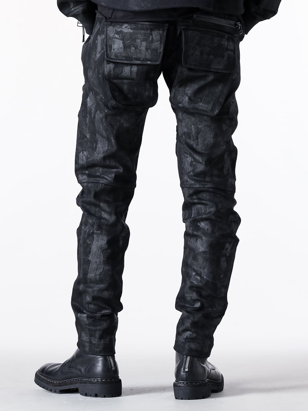 JUSTIN GALL - 25SS - Detailed Introduction and Styling of 5 Bottom Styles, Basic Specifications - JGALL_RAWTSS25-08 - RECOIL TROUSER (Black) 1-012