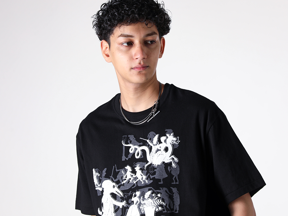 Ground Y - Design Detail - Cut Pattern-Shadow T-Shirt