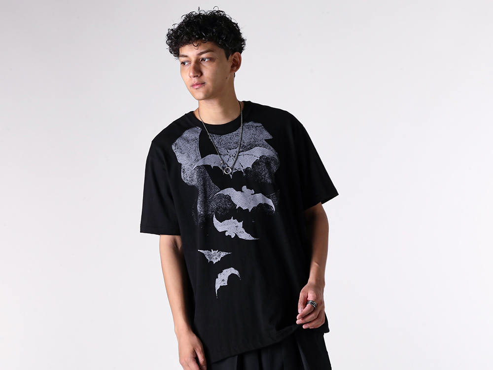 Ground Y - Design Detail - Printed bat T-Shirts
