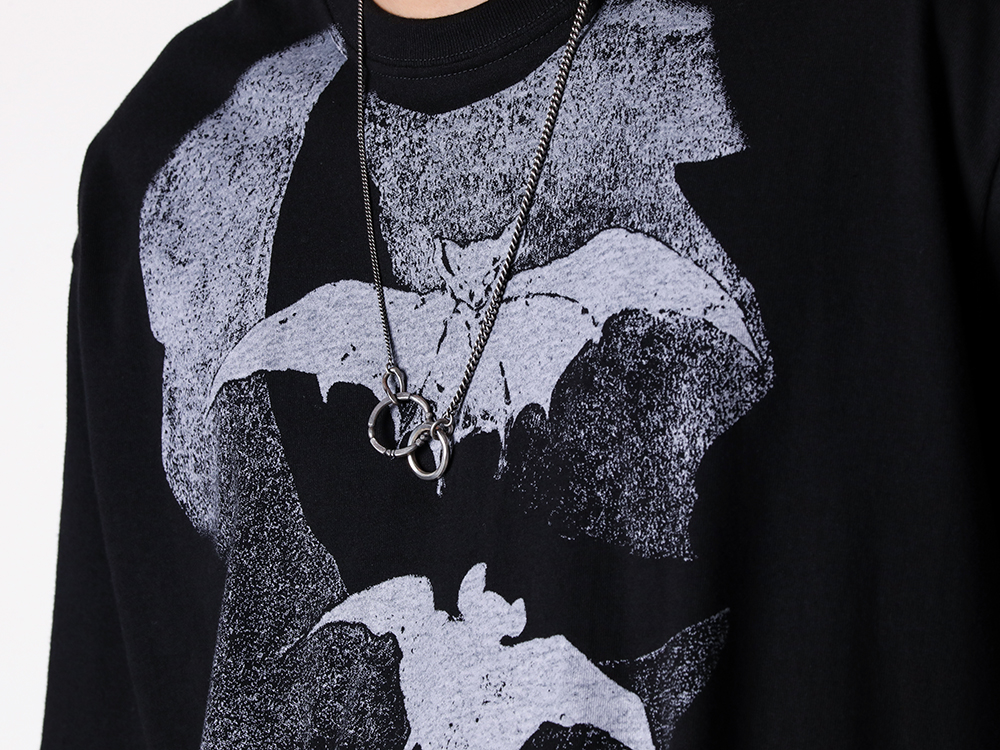 Ground Y - Fabric Detail - Printed bat T-Shirts