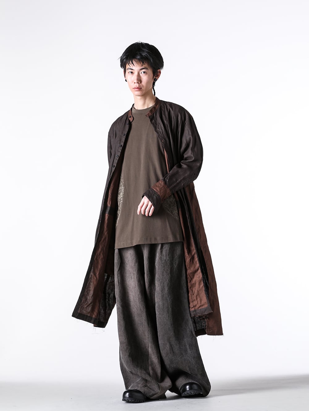KLASICA - 25SS - The Appeal of KLASICA's Long Shirt Dress - 25S-TRS-F42 - Tucked Long Shirts Dress 1-00
