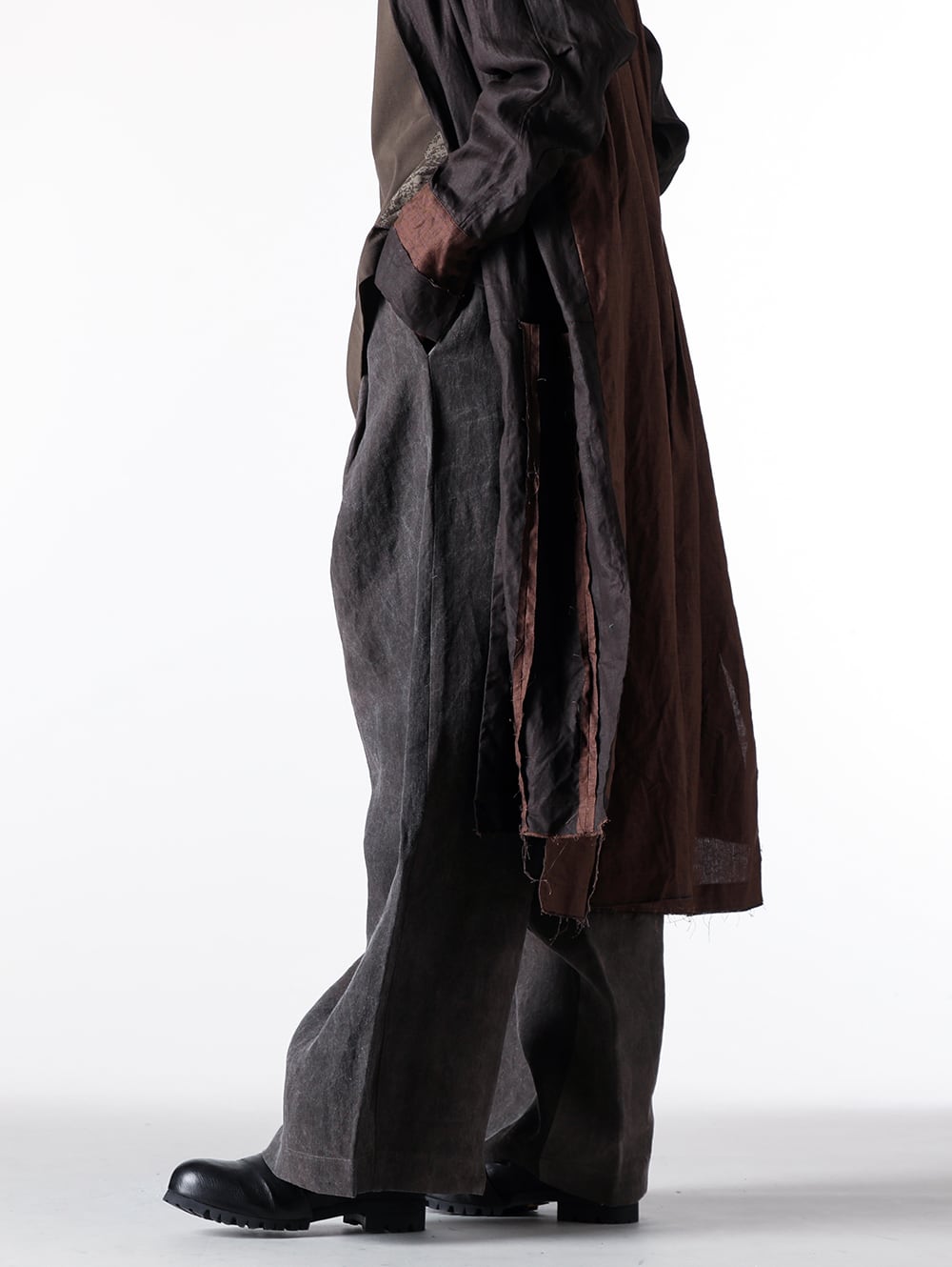 KLASICA - 25SS - Tapered Silhouette That Enhances Proportion - S5/M/UM3511-uw890 - POLKY PANTS-Dark Grey 1-00