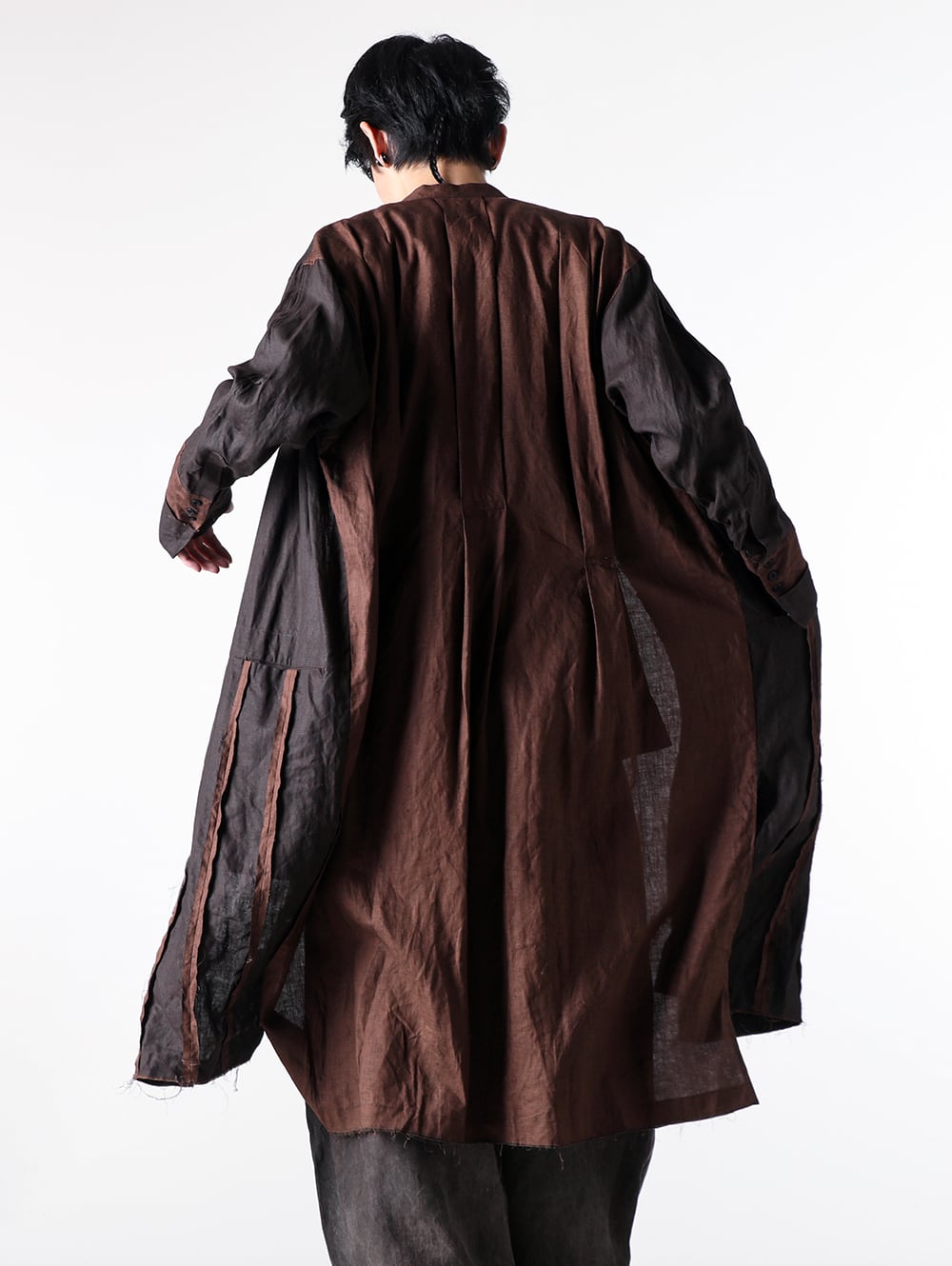 KLASICA - 25SS - Balance Between Roominess and Definition - 25S-TRS-F42 - Tucked Long Shirts Dress 1-00