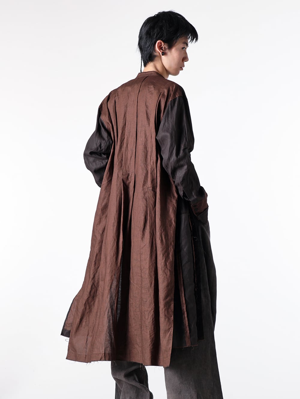 KLASICA - 25SS - Comfortable Fabric for All Seasons - 25S-TRS-F42 - Tucked Long Shirts Dress 1-00