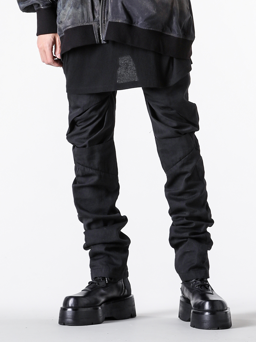 JULIUS - 25PF Styling - TROUSERS - 907PAM6 6oz DENIM TROUSERS 1-001