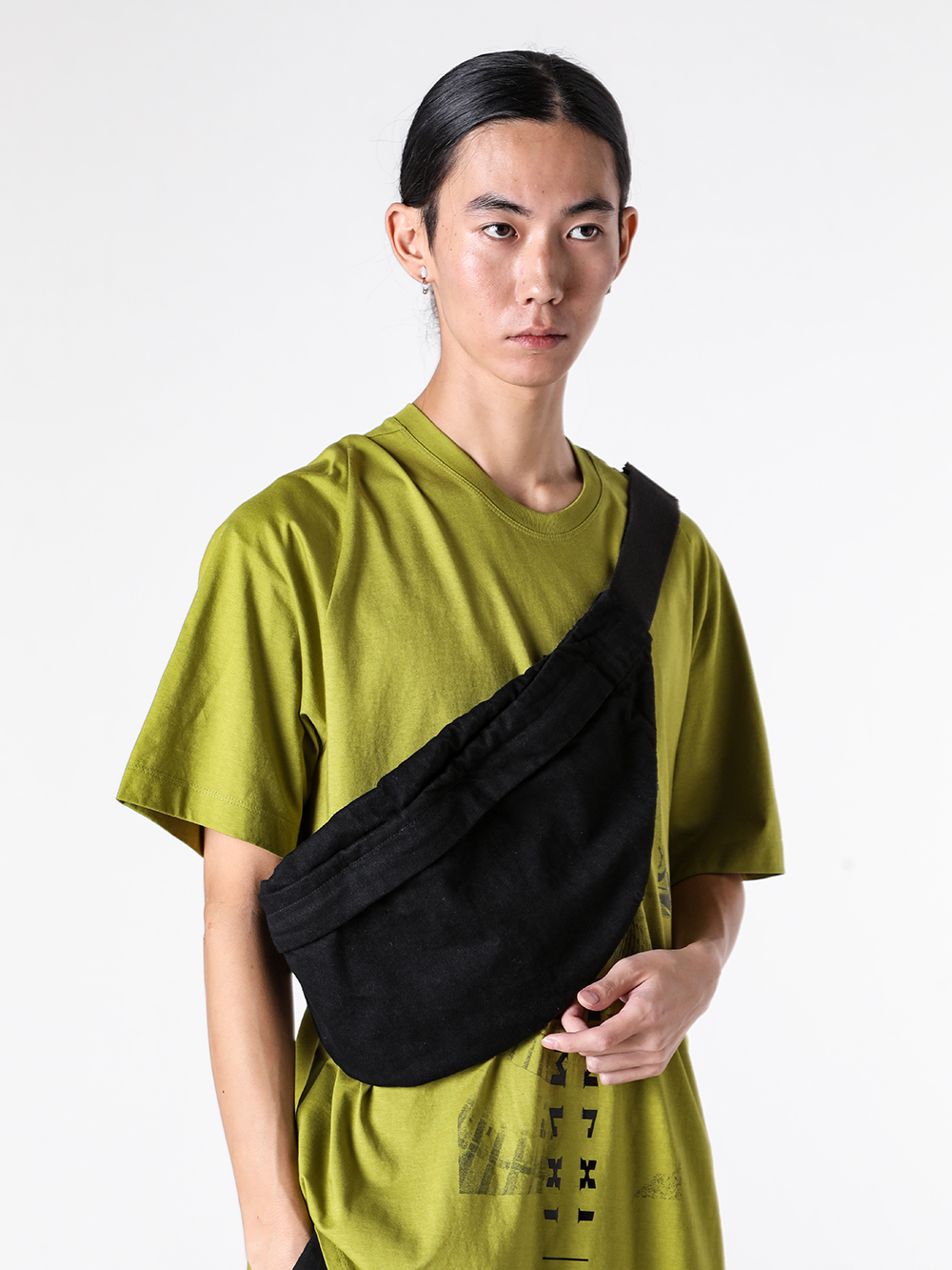 JULIUS - 25PF Styling - ACCESSORY - 907BGU1 12oz DENIM BODY BAG 1-009