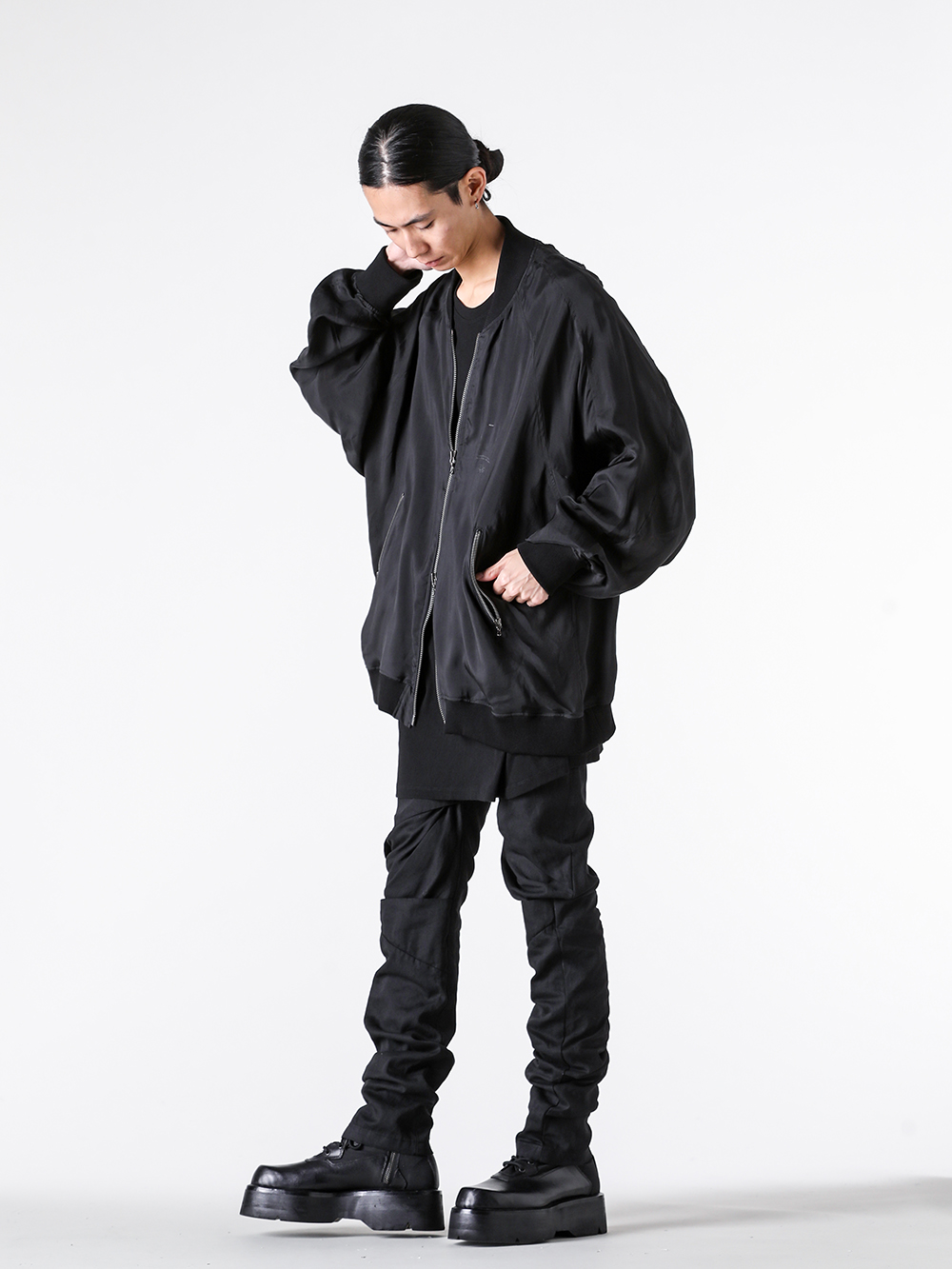 JULIUS - 25PF Styling - BLOUSON - 907BLM1 CUPRO TAFFETA BLOUSONl 2-003