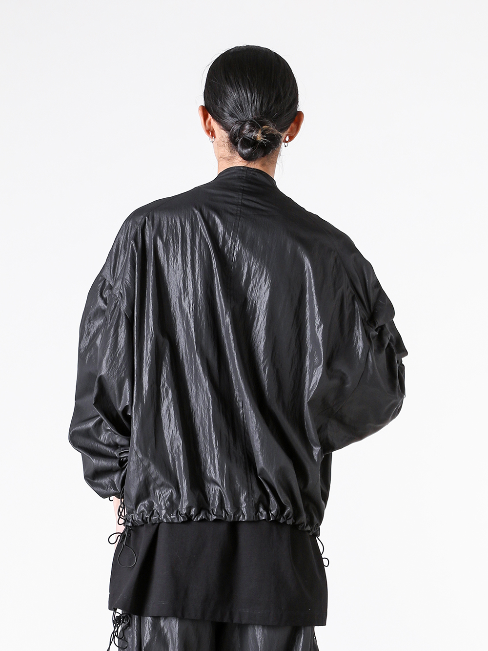 JULIUS - 25PF Styling - BLOUSON - 907BLM2 COATED RAYON/NYLON TAFFETA BLOUSONl 2-005