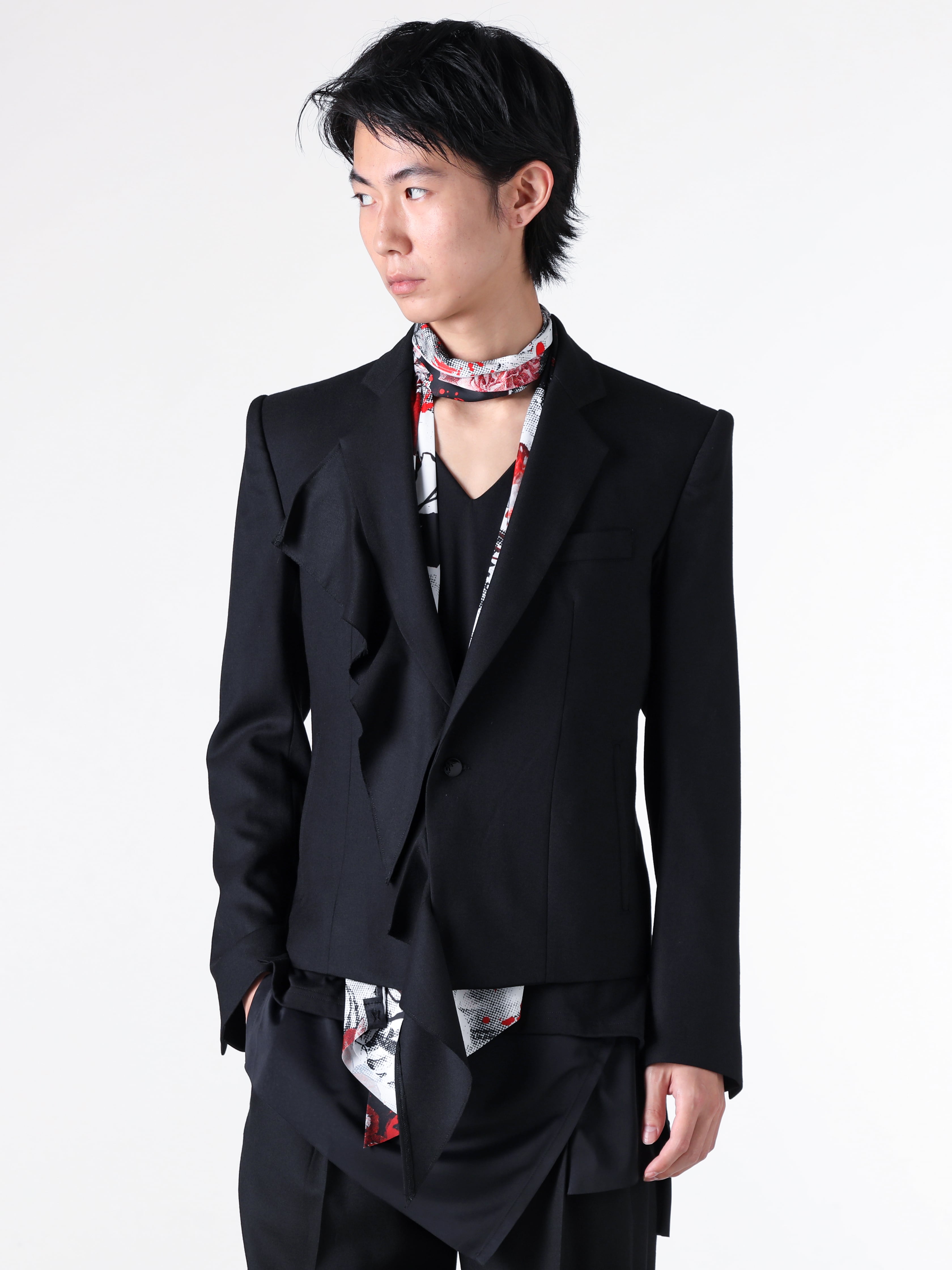 kiryuyrik - 25SS Styling - Jacket - Frill Jacket （Black）- KT-HJ10-101 1-001