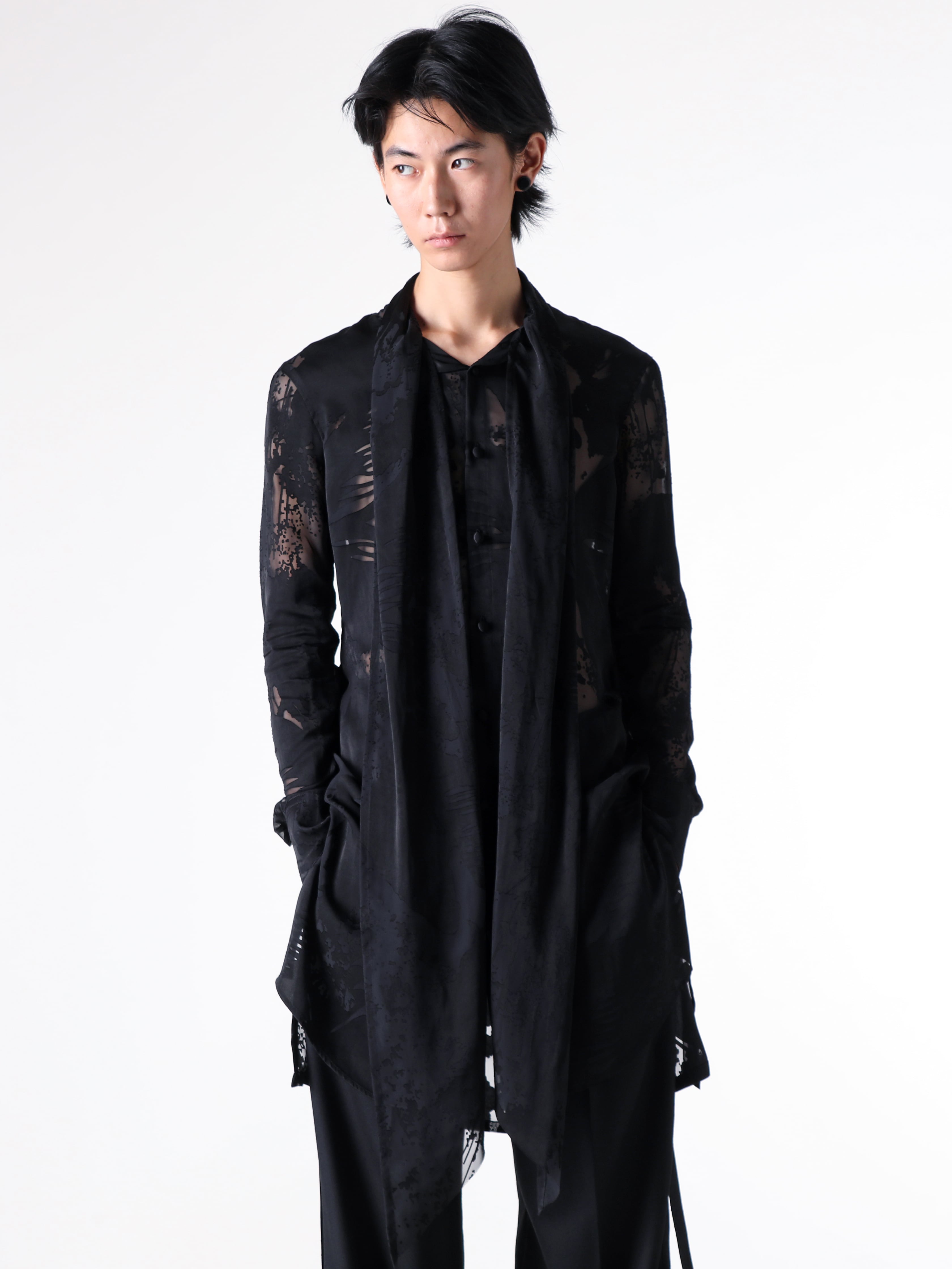 kiryuyrik - 25SS Styling - Shirt - Stoal Shirt （Black） - KT-22SSHB21-903 1-004