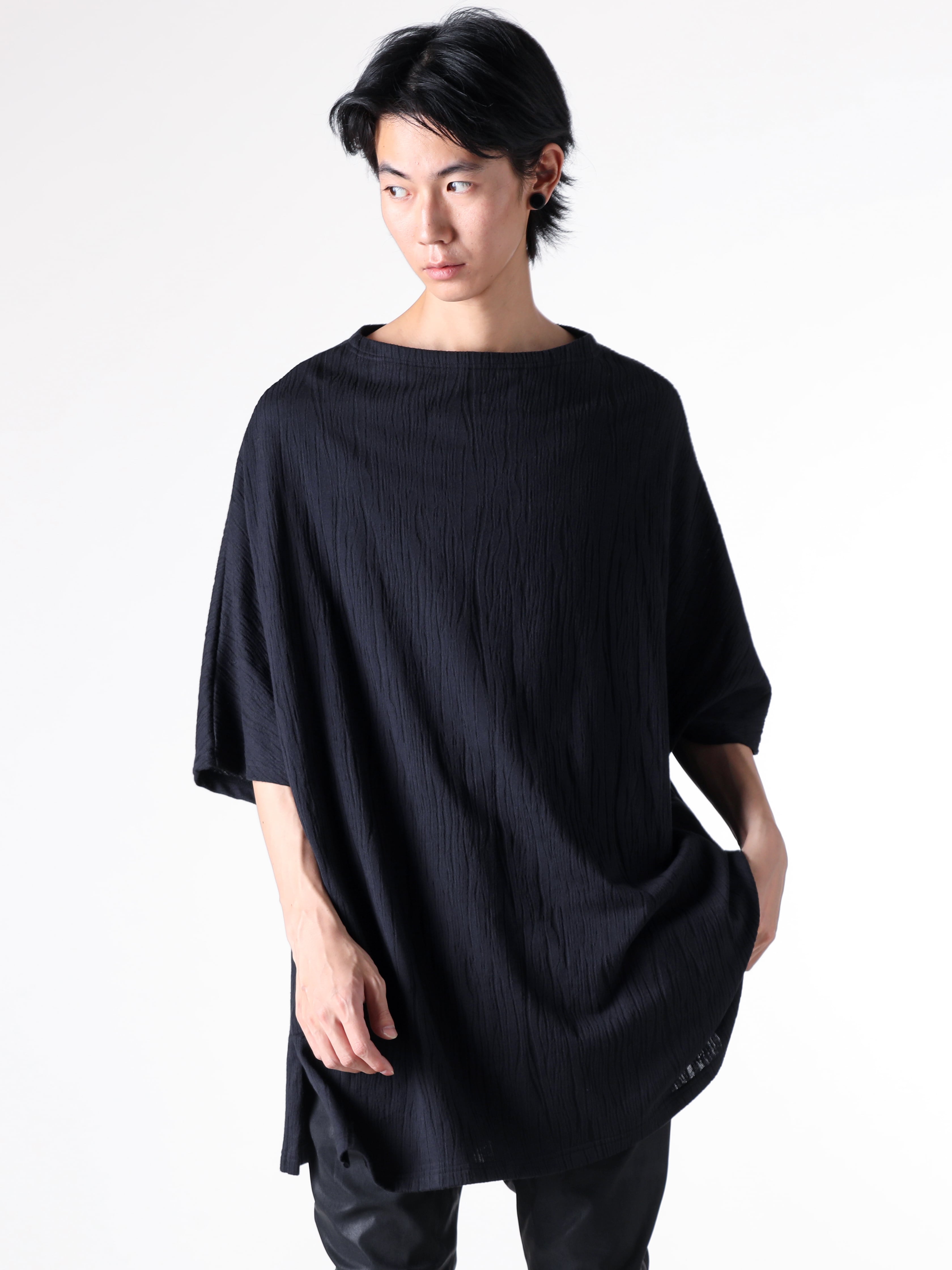 kiryuyrik - 25SS - T-Shirt - 2Front T-Shirt （Black-Black-Print） - KT-HT06-057 3-005