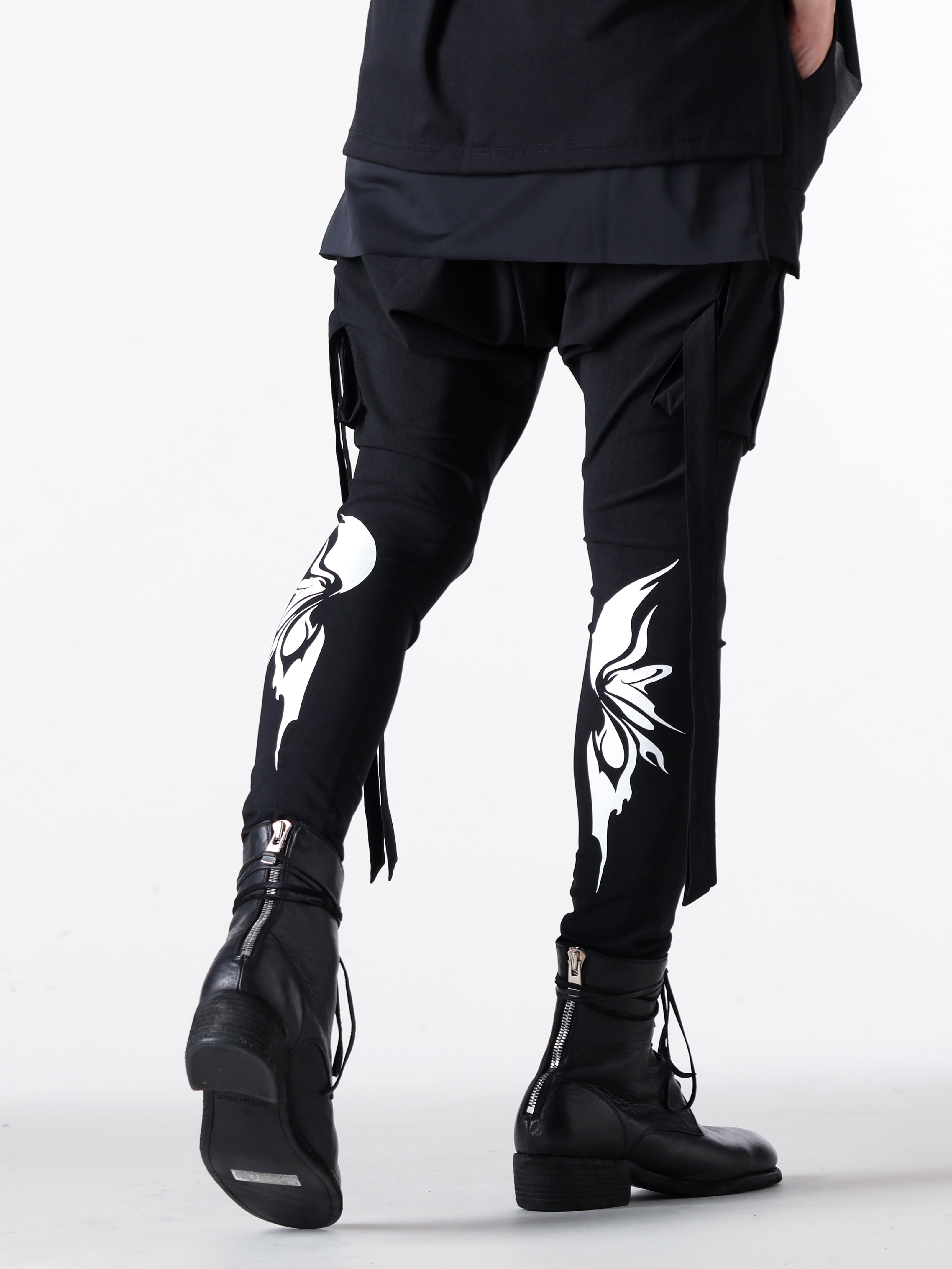 kiryuyrik - 25SS - Pants - Saruel Cargo （Black） - KT-HP27-600CTNG 4-003