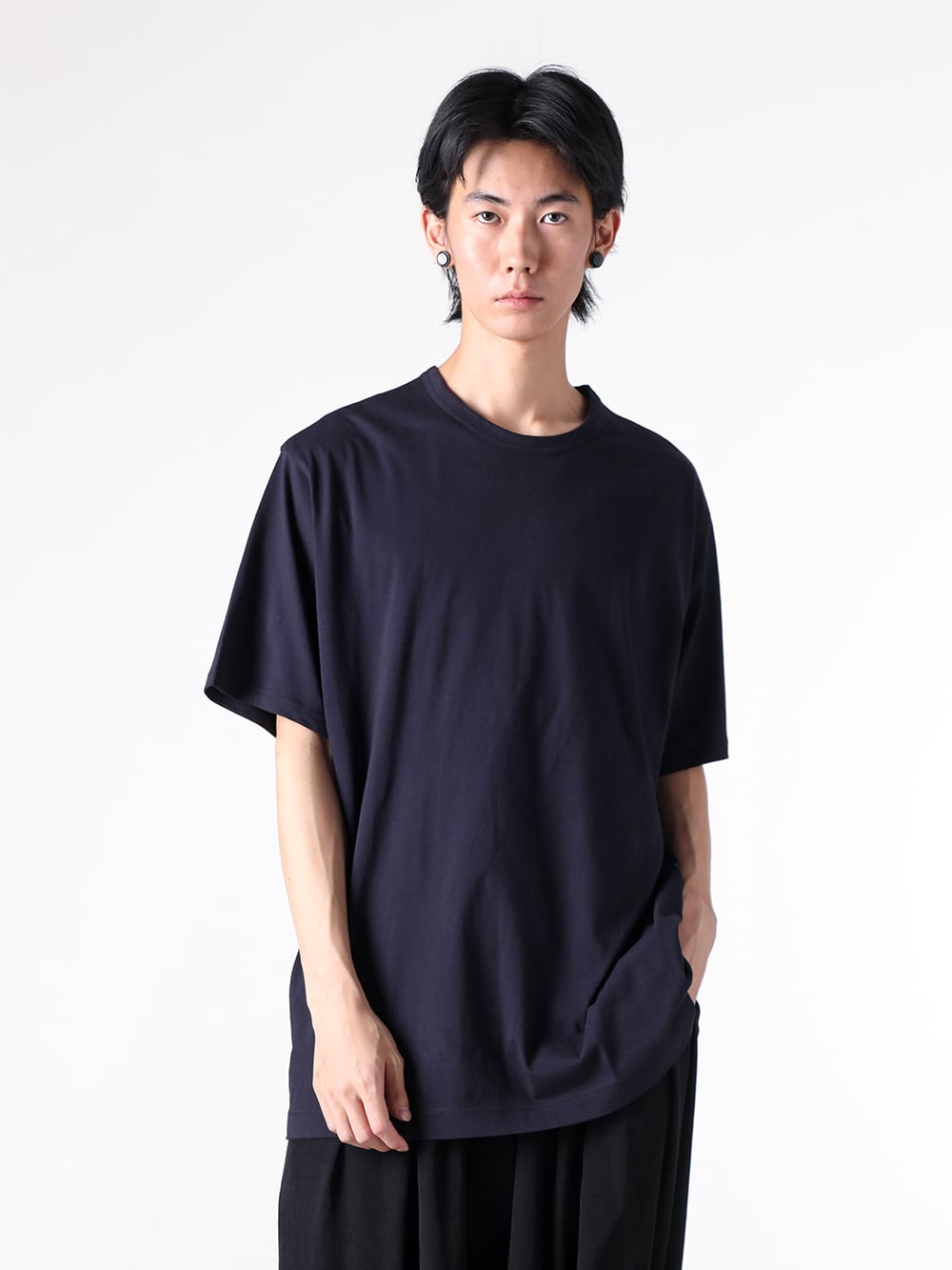 Yohji Yamamoto POUR HOMME - 25-26AW Styling - Top - hl-t02-070 - Round-neck short-sleeved T-shirt 1-003
