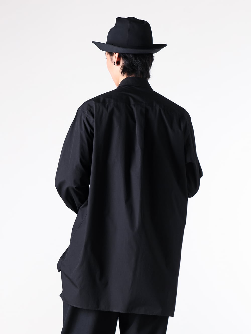 Yohji Yamamoto POUR HOMME - 25-26AW Styling - Top - hl-b01-001 - Standard BIG shirt （Black） 1-003