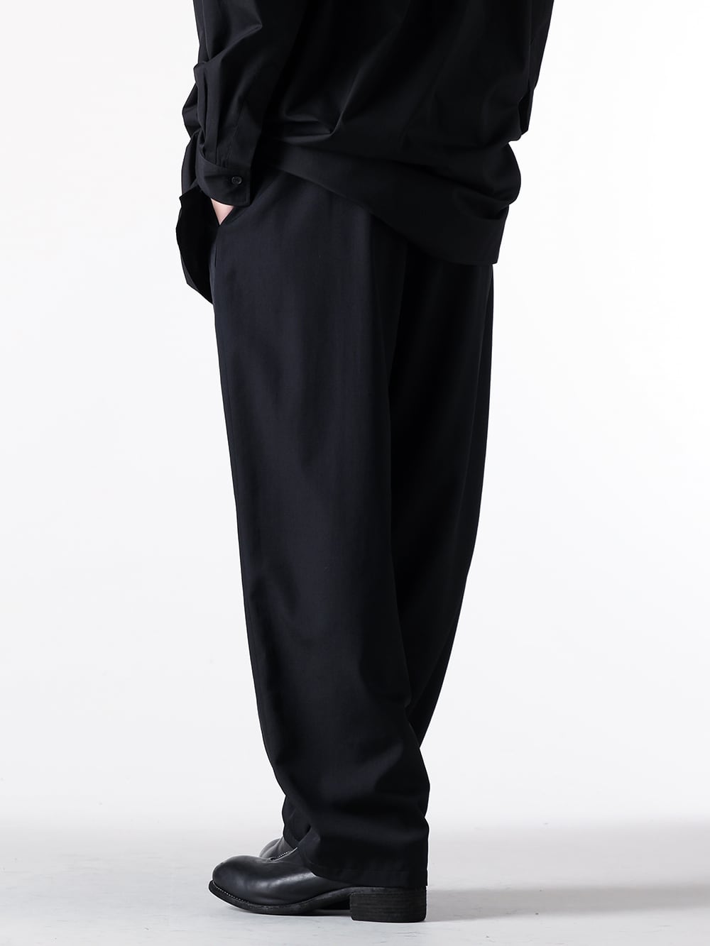 Yohji Yamamoto POUR HOMME - 25-26AW  - Pants - hl-p01-140 - Standard String Pants （Black） 2-004