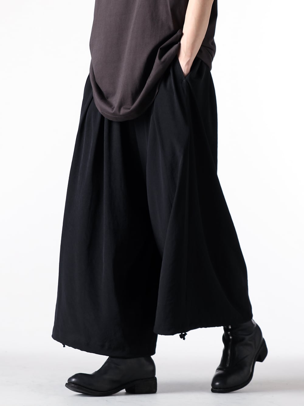 Yohji Yamamoto POUR HOMME - 25-26AW  - Pants - hl-p14-500 - balloon pants （Black） 2-004