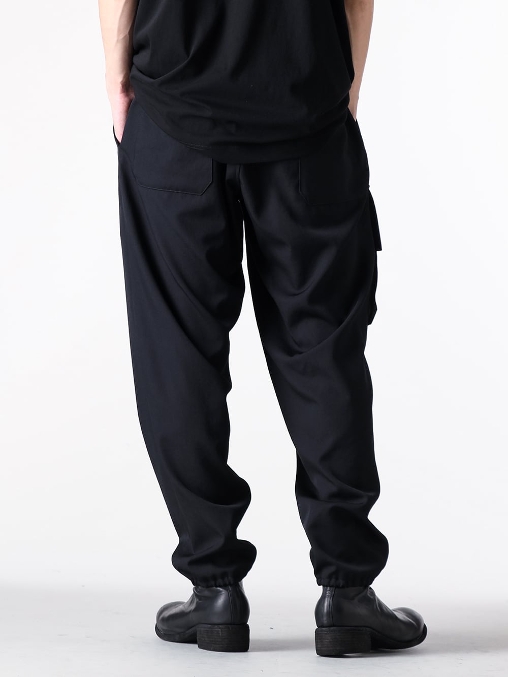 Yohji Yamamoto POUR HOMME - 25-26AW  - Pants - hl-p02-140 - rib flap pants （Black） 2-004