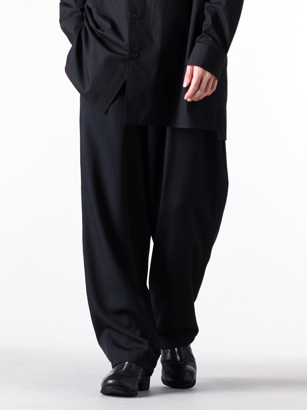 Yohji Yamamoto POUR HOMME - 25-26AW  - Pants - hl-p01-140 - Standard String Pants （Black） 2-004