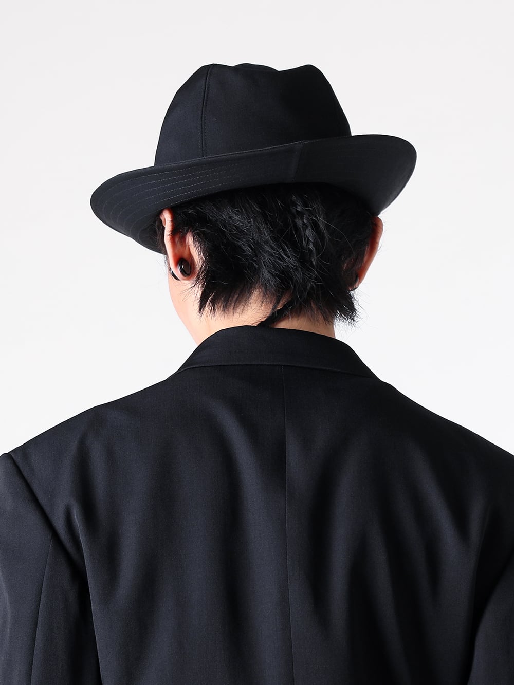 Yohji Yamamoto POUR HOMME - 25-26AW - Accessory - hl-h09-100 - fedora hat （Black） 3-004