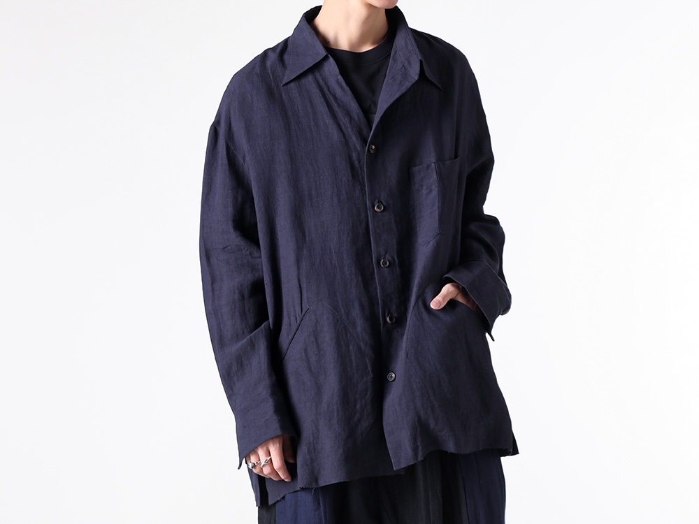 ZIGGY CHEN- 25PF - Tops - 0M2520706 - Oversized Shirt Jacket （25 Mid Night Blue） 1-001