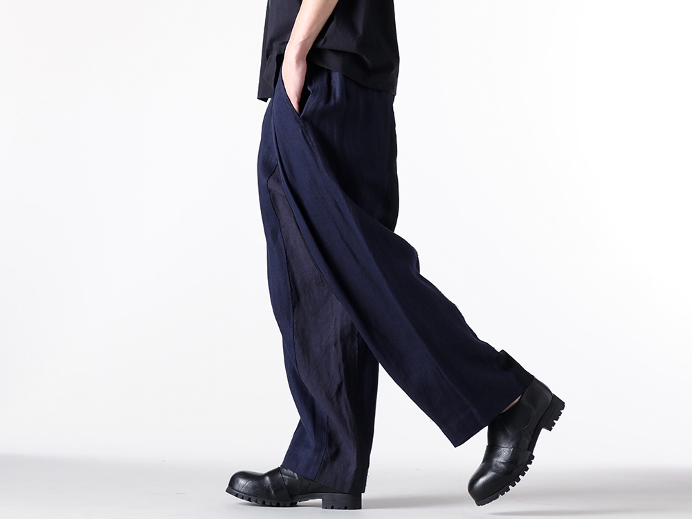 ZIGGY CHEN- 25PF  - Pants - 0M2520511 - Patchwork Trousers （04 Indigo Black） 2-002