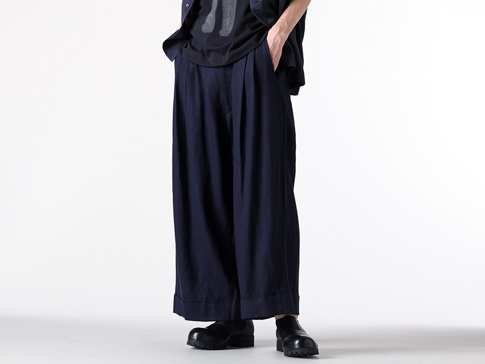 ZIGGY CHEN- 25PF  - Pants - 0M2520514 - Crotped Trousers （04 Indigo Black） 2-004