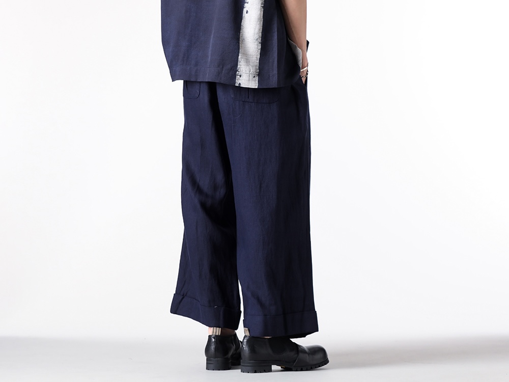 ZIGGY CHEN- 25PF  - Pants - 0M2520514 - Crotped Trousers （04 Indigo Black） 2-006