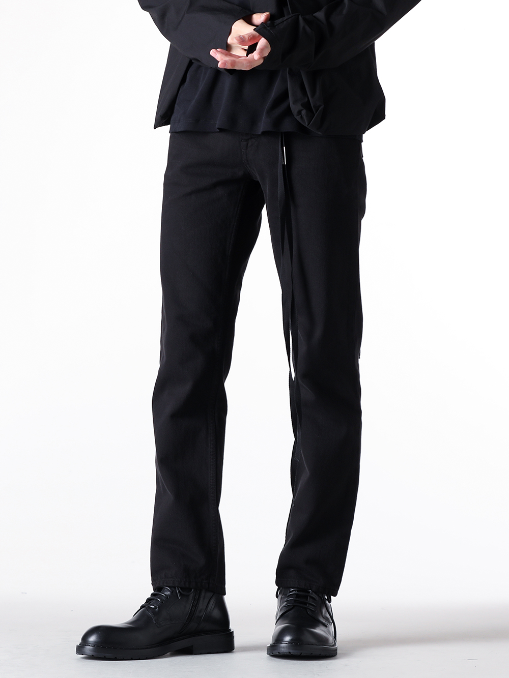 Ann Demeulemeester - 25SS - Pants - ANNP Pants （099 BLA） - 2302WTR48-D-FA038 3-005
