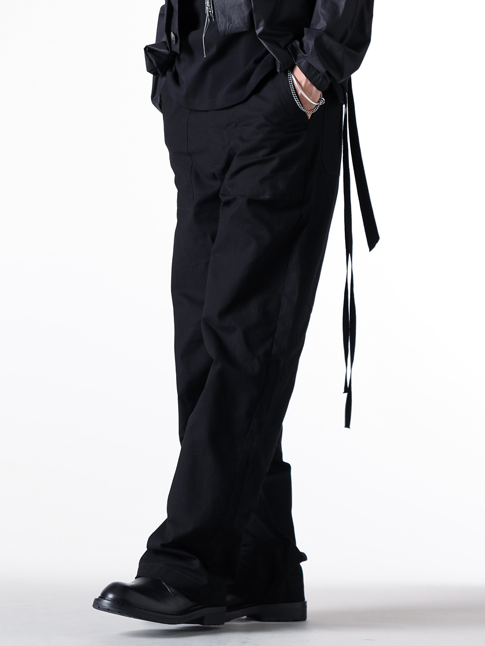 Ann Demeulemeester - 25SS - Pants - ANNP Pants （099 BLA） - 2401MTR35-FA421 3-008