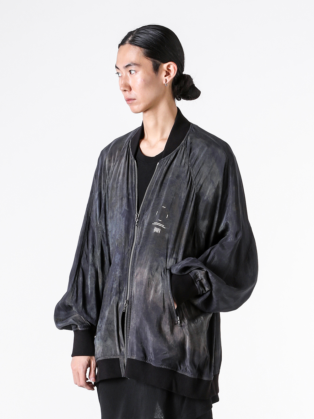 JULIUS - 25PF Styling - OUTERWEAR - 907BLM1-S CUPRO TAFFETA COPPER SPATTLING BLOUSONl 1-001